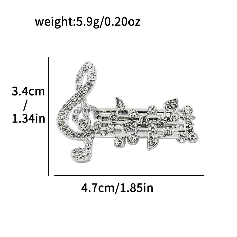 Elegant Microphone Music Note Brooch Club Badge for Women Men Fashion Band Souvenir Jewelry Accessories Gifts