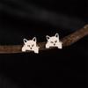 Japanese Small Cat Stud Earrings for Women – Cute Korean Style Animal Accessories