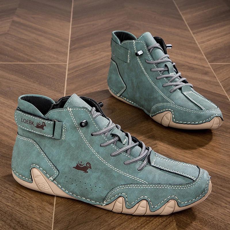 Men's Boots New Fashion Luxury Work Boots Outdoor Platform Low Cut Men's Comfortable Sneakers Casual Original Man Sneakers Deals