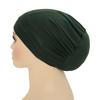 2024 New Soft Elastic Muslim Fashion Hijab Undercaps Women's Headscarf Hat Chemo Hats Hair Care Solid Color Turban Bonnet