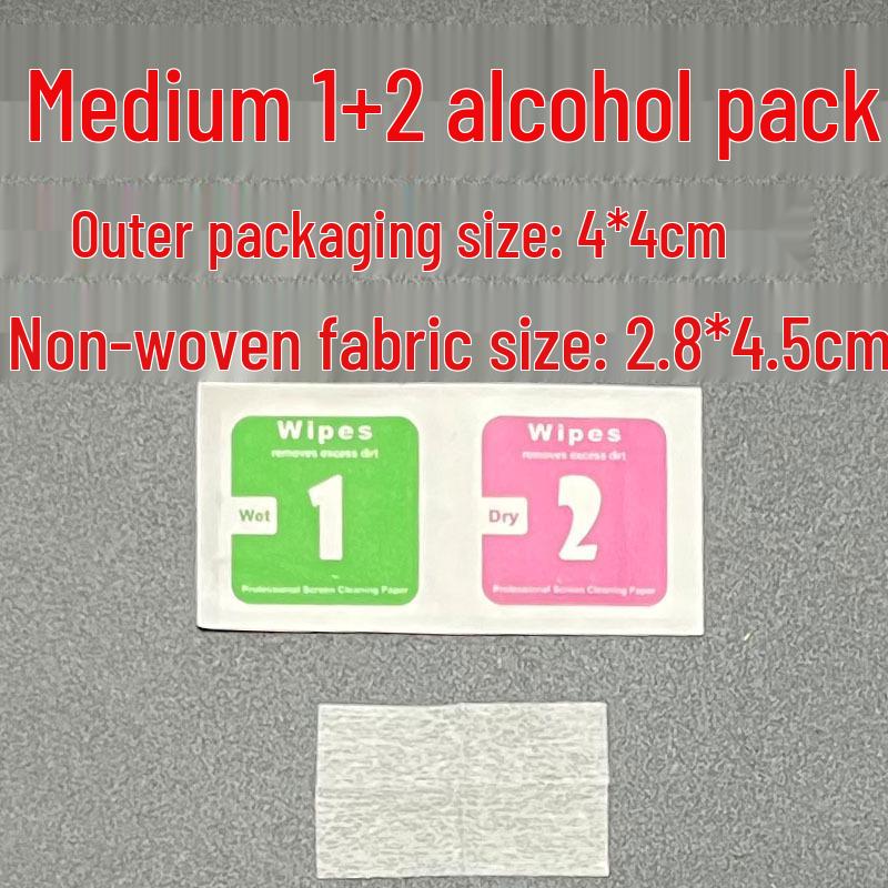 In Stock: Alcohol Wipes for Phone Screen Film Application – Includes Wet & Dry Wipes, 3x3.7, 4x4, 5x5. Free Shipping.