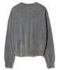 ULKIN Traditionally Dyeing Persimmon, Ink Damaged Round Neck Knit_Gray