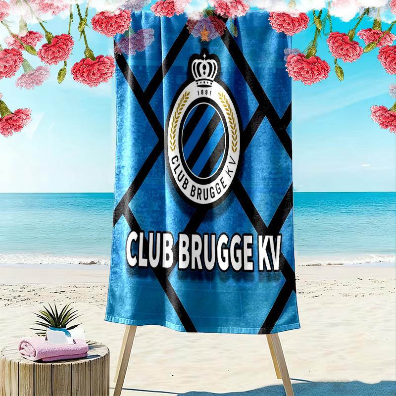 Club Brugge KV Print Beach Towel, Large Soft Quick Dry Towel for Beach Camping Swimming