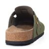 Fashion Shevalues Men's Suede Clogs Soft Leather Mules Men New Summer Men Cork Sandals Comfort Slip On Unisex Clogs With Arch Support