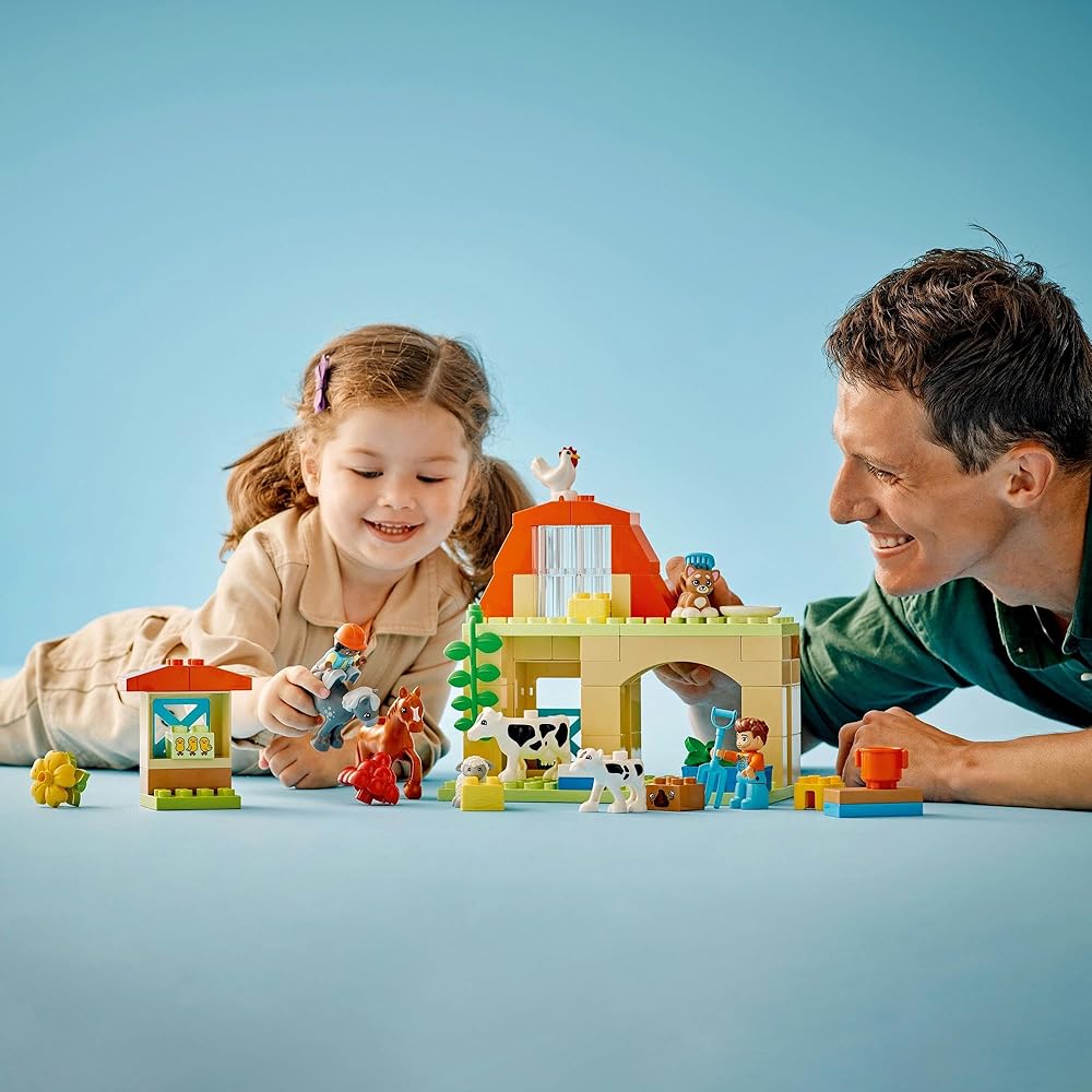 LEGO DUPLO Town Farm Toy Set for Kids 1.5 to 4 Years Old with Blocks and Animals