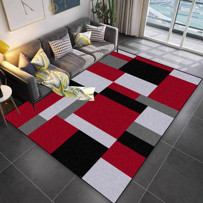 Lattice Design Carpet Living Room Geometric Pattern Decoration Sofa Non-slip Rugs 200x300 Lounge Short Velvet Coffee Tables Mats