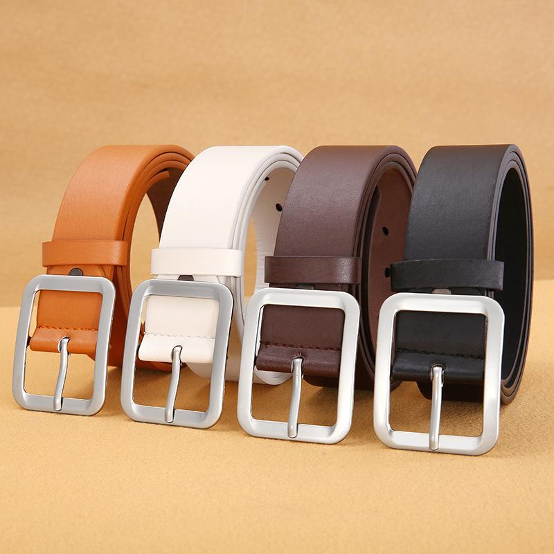 Korean Style Men PU Belt Needle Buckle Japanese Buckle Casual Jeans Belt Fashion Durable