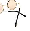 Repeat Fashion Classic Round Free Size Sunglasses, Eyeglasses, Glasses, Men's, Women's, Unisex, Glasses, Gold/Light Brown,