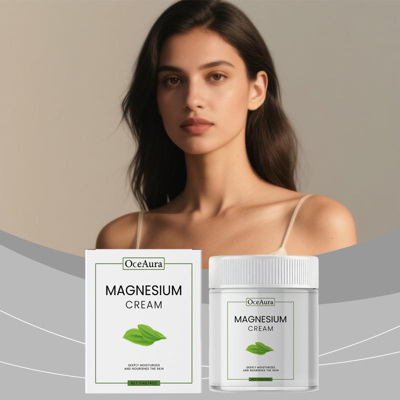 Oceaura Body Magnesium Cream Gentle Formula Deep Moisturizing Nourish Soft Tender Skin Refreshing Daily Body Care