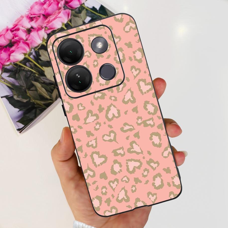 

For Infinix Smart 7 HD Case 2023 Fundas Fashion Butterfly Silicone Soft Black Phone Cases For INFINIX Smart7HD X6516 Coque Cover Smart 7 HD