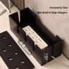 Solid Wood Cable Management Box: Power Strip & Cord Organizer with Multifunctional Cover