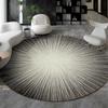 Round Rug for Living Room Printed 3D Effectt Floor Mats Bedroom Carpet Non-slip Washable Mat Study Office Lounge Sofa Area Rugs