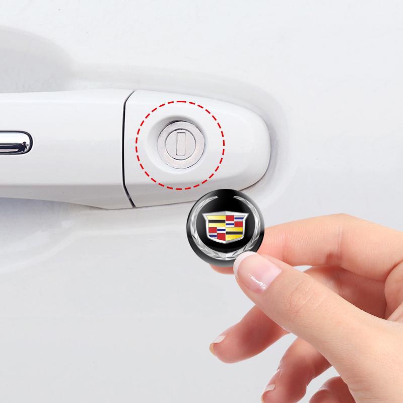 2/5/10pcs Car Door Lock Sticker for Cadillac ATS CTS BLS SRX Escalade XT5 Deville XTS DTS Tiburon XT4 XLR XLR-V Seville SLS Yp2