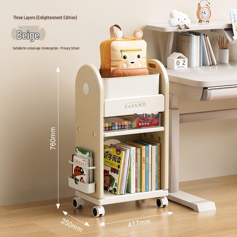 2026 Versatile Summer Backpack Storage Rack – Large Capacity, Movable, Small Trolley
