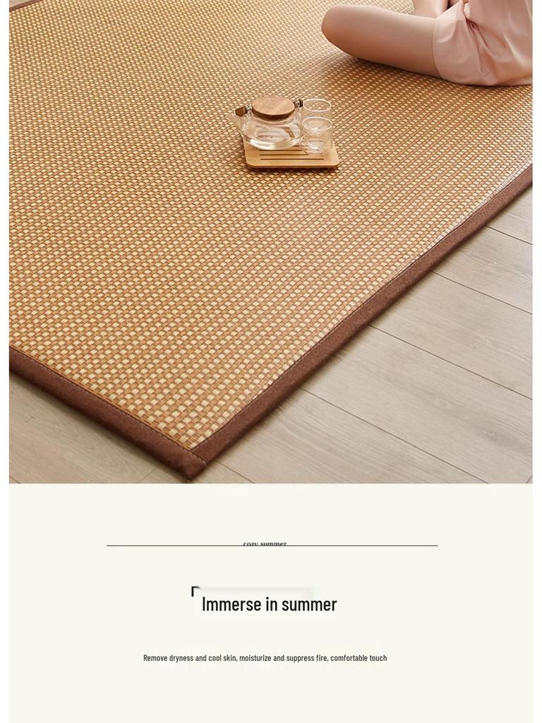 Thickened Cooling Rattan Sleeping Pad - Soft Summer Mattress for Dorms & Floors