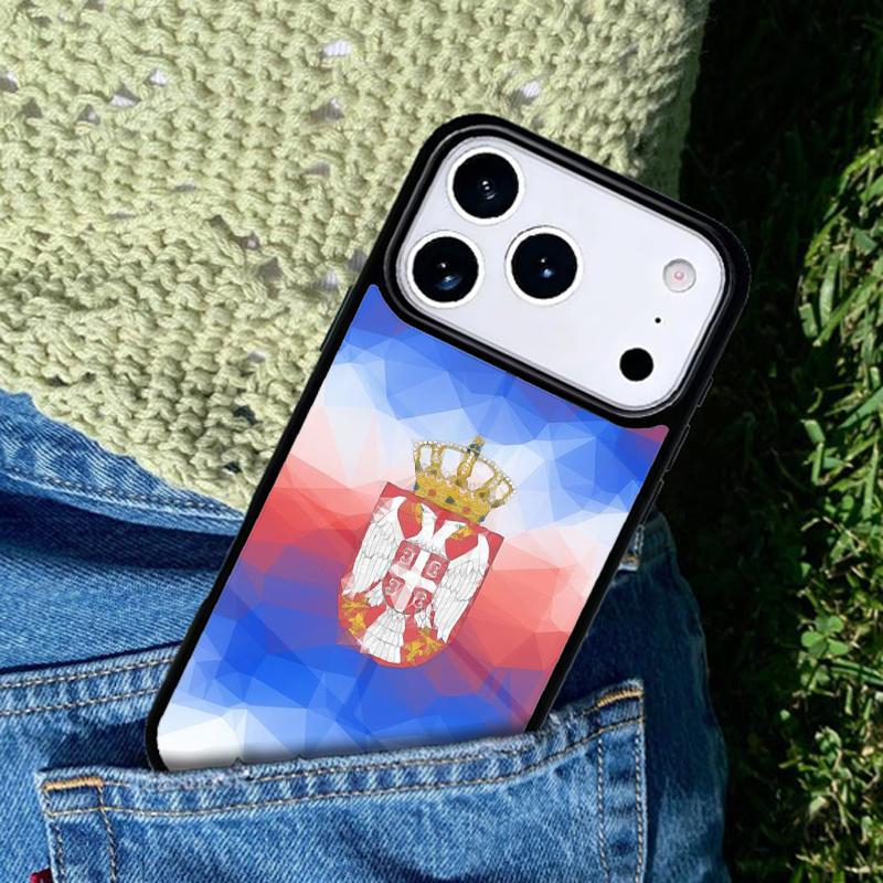 Flag of Serbia Serbian Phone Case Cover Compatible with for IPhone 17air 16e 15 14 13 12 11Pro Max 17 Air