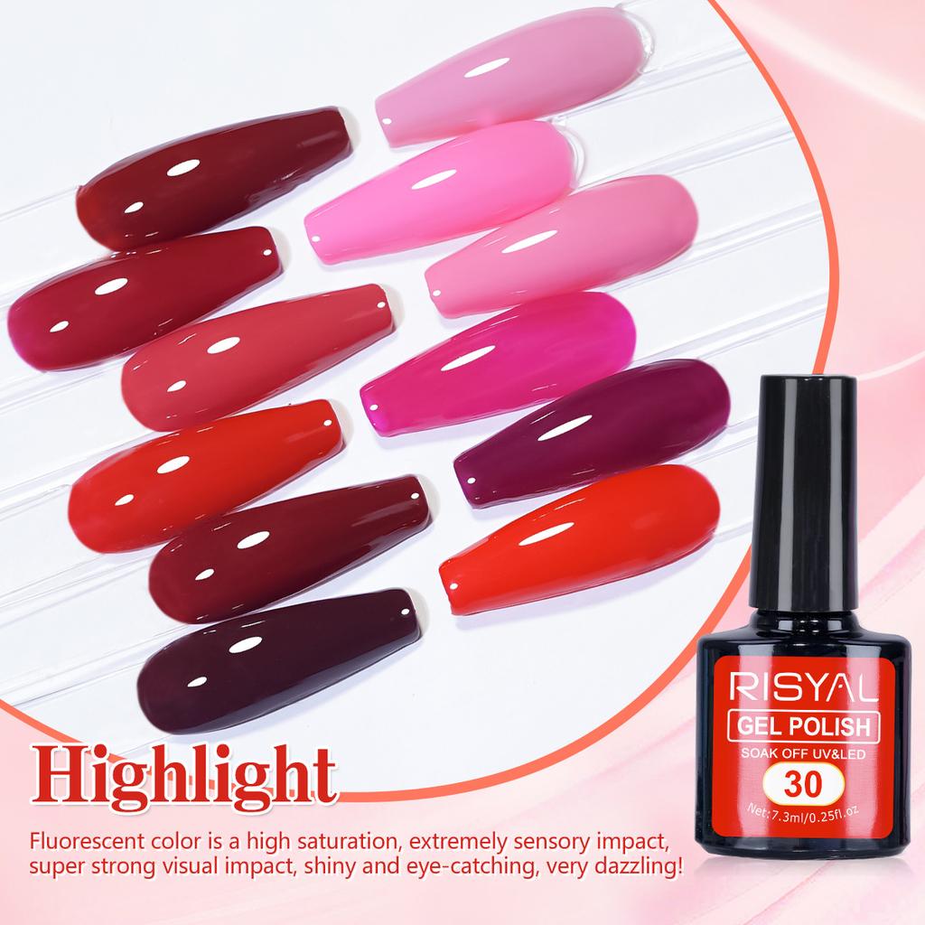 Nail Art Red Series Nail Polish Gel Red