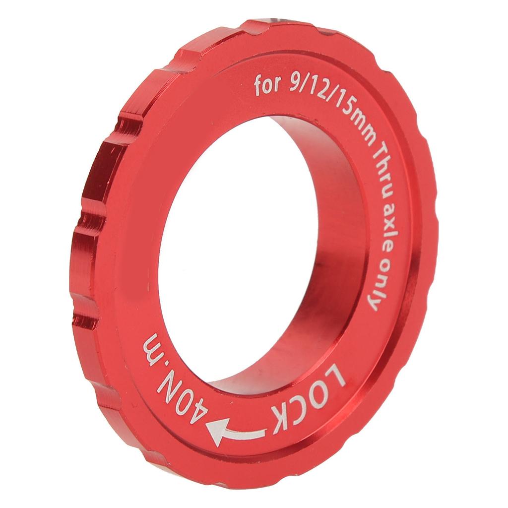 Bike Centerlock Lockring Aluminum Alloy Bike Disc Brake Hub Disc Rotor Lock Ring for Road Bike Mountain Bike Red