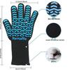 Heat-Resistant Silicone Oven Gloves - Non-Slip Cotton Anti-Scald Baking Mitts