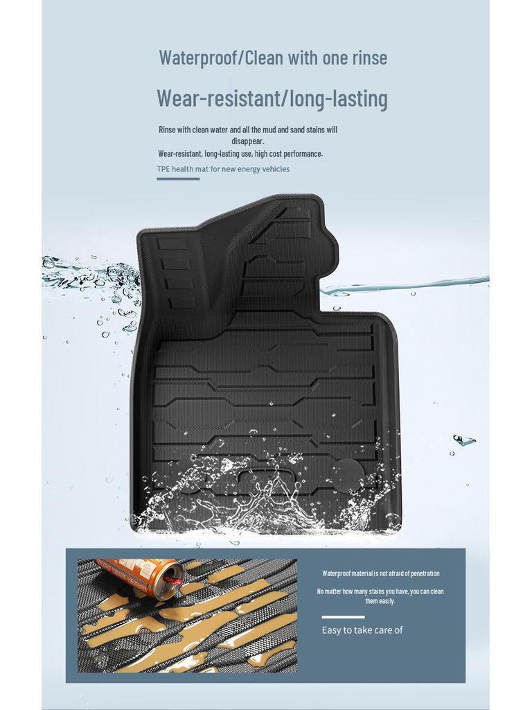 HiPhi Y Eco-Friendly TPE Floor and Trunk Mats for 23 Models by Hozon Auto