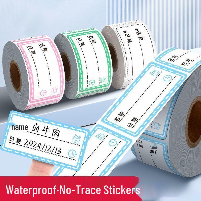 Waterproof Tearable Date Labels for Frozen Food - Writable, No-Trace Adhesive