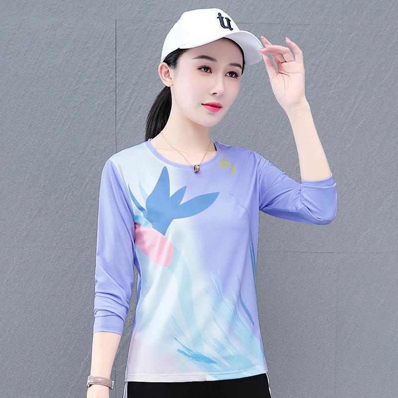Women's Quick-Dry Lapel T-Shirt - Long/Short-Sleeve Spring/Autumn Comfort