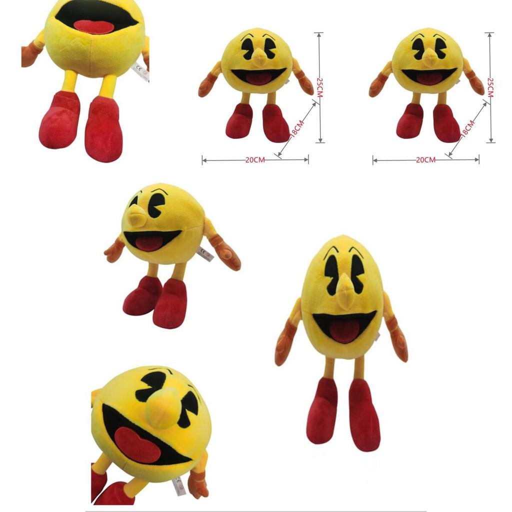 Pac-man Boxer Soft Plush Toy Yellow Stuffed Doll Kids Xmas Birthday Gift