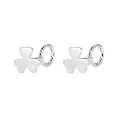 Earrings, Four-leaf Clover, Love, One-letter Earrings, Small, Small Ear Holes, No Need To Remove Ear Rings When Sleeping, Women