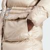 adidas Originals Puffed Long Fur-Collared Down Jacket Women Outerwear Light-Khaki IR7116