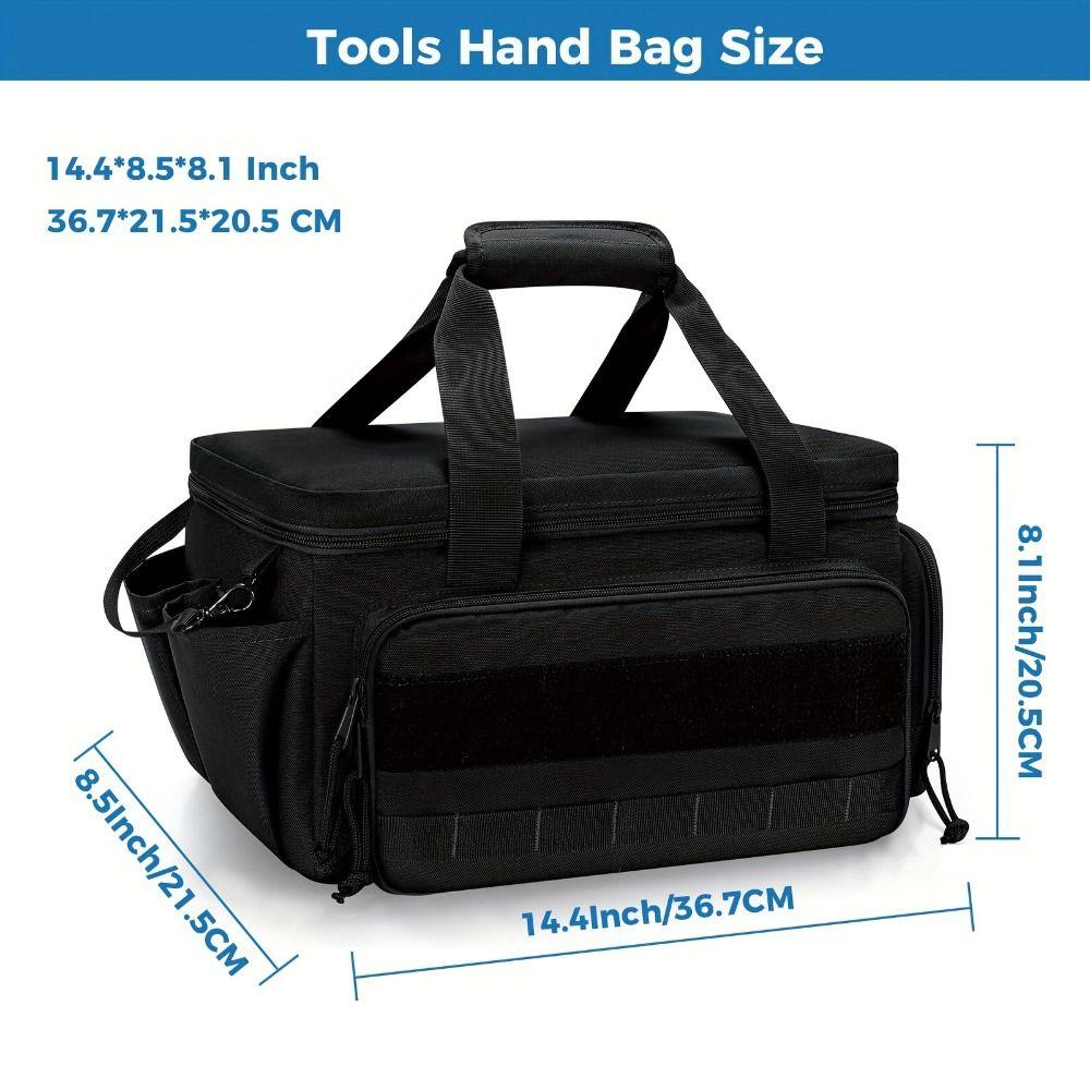 Comfortable Handle Tool Storage Bag Thick Padded Base Tool Case  Home Garage