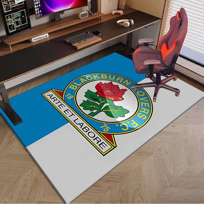 Rovers Crest Football Club Printed Area Rug for Office, Chair Rug, Decorative Carpet Floor Mat, Large Size Fan gifts Christmas gifts