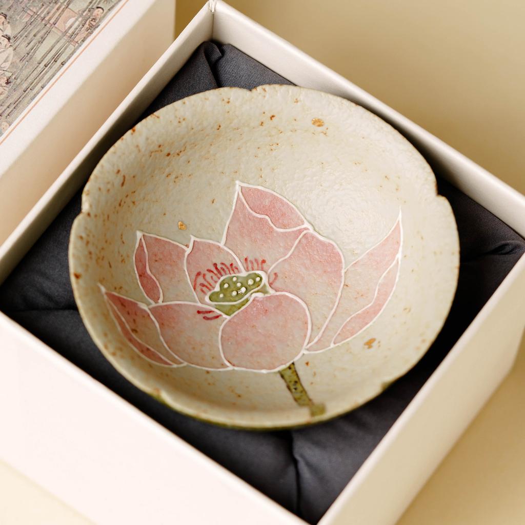 Peacock Green Flint Red Master Cup Ceramic Tea Cup Personal Use Lotus Hat Cup Kung Fu Tea Set Single Cup