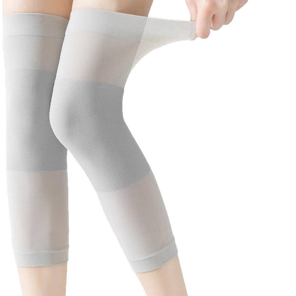 1 Pair Comfortable Thin Knee Sleeves Lightweight Breathable Knee Pads Wear-resistant Ultra-thin Leg Compression Sleeves Running
