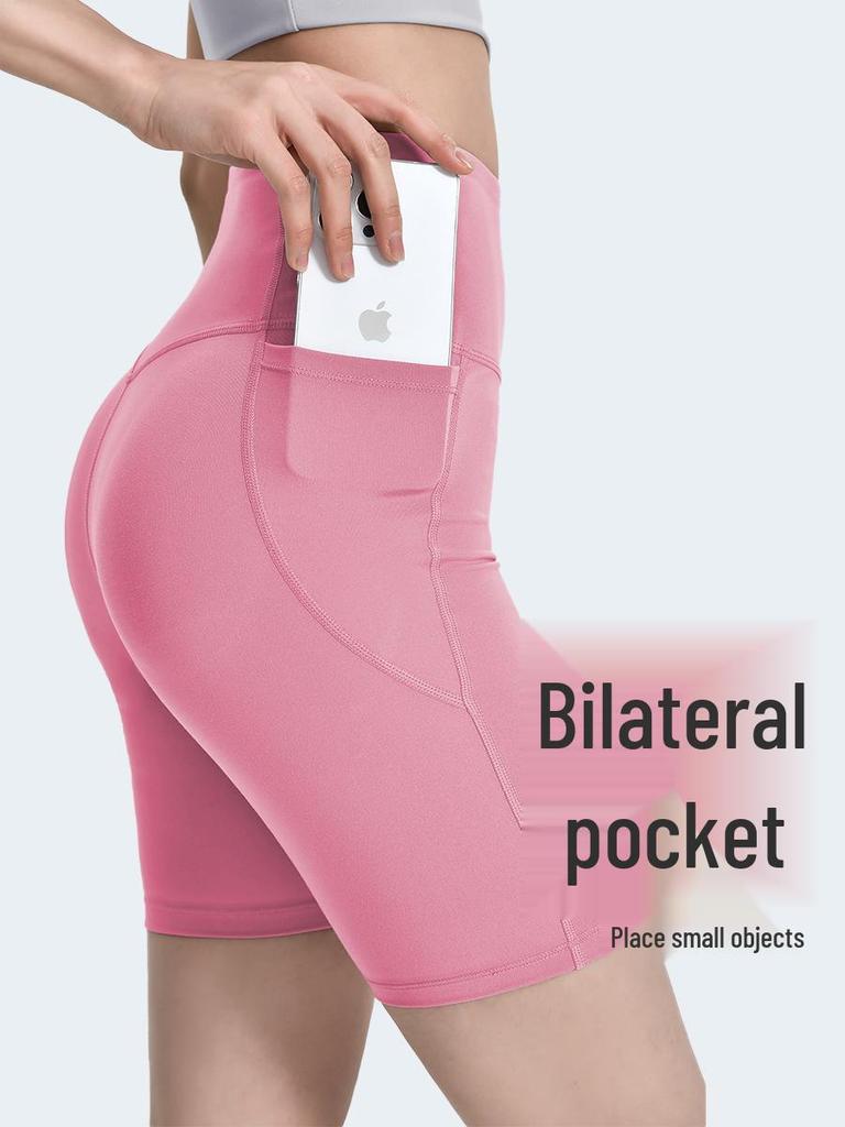 Women's Moisture-Wicking High-Intensity Cycling Pants - Breathable, Hip-Lifting, Shaping Yoga Base Layer.