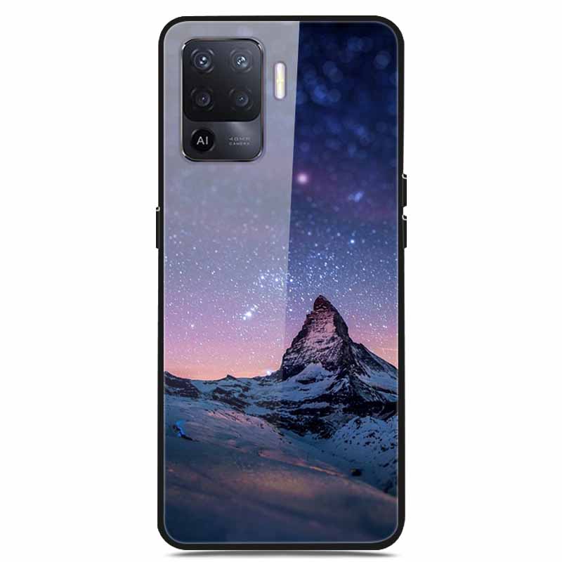 For OPPO Reno 5 Lite Case Luxury Tempered Glass Bumper for OppoA94 4G Phone Cover For OPPO A94 4G/ Reno5 Lite Glass Coque A94 4G