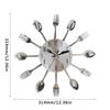 3D Spoon Fork Wall Clock Removable Modern Metal Clock Electronic Multifunctional Decorative Horloge Restaurant