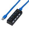 Plug Splitter Converter on/Off Switches 5Gbps High Speed 4/7 Port USB 3.0 Hub AC Power Adapter