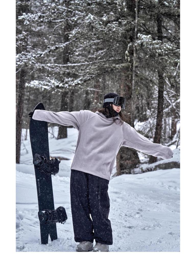 Unisex Waterproof Ski & Snowboard Pants: Loose Fit, Warm, Plus Velvet, for Men & Women.