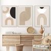 3pcs Modern Abstract Art Murals, Frameless Canvas Paintings, Bohemian-style Decorative Paintings, Bedroom Posters, Wall Stickers