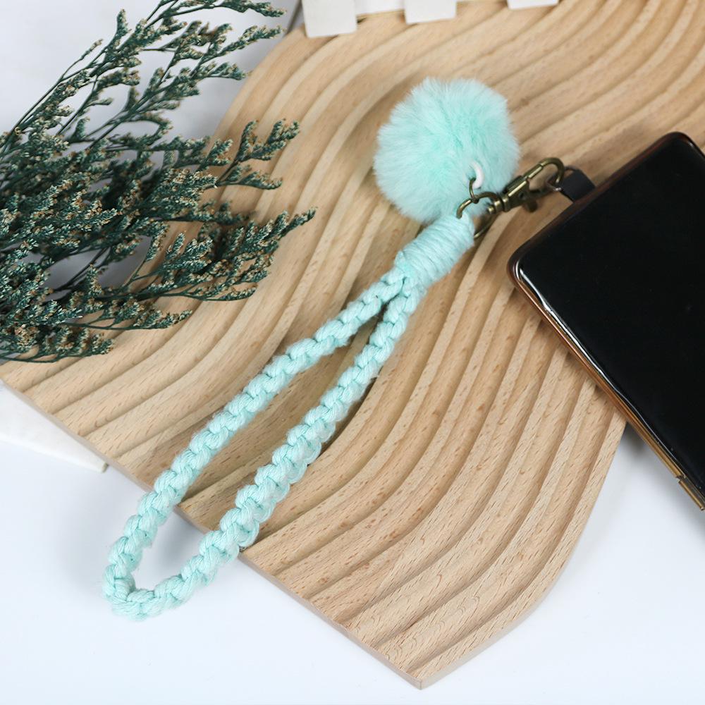 Nordic Style Woven Bracelet Keychain - Elegant Business Gift and Car Key Pendant