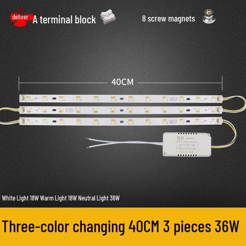 Dimmable LED Ceiling Light Panel: Dual/Triple Color Light Board & Bar
