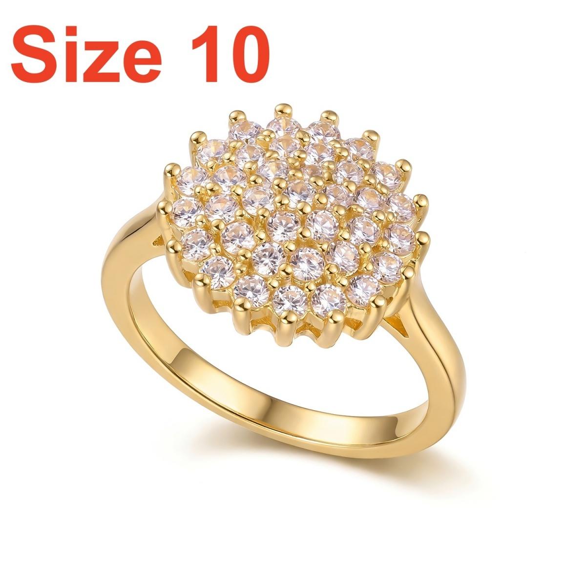 

Light Luxury Inlaid Full CZ Zircon Shiny Round Flower Finger Rings Trendy Geometric Floral Wedding Bridal Ring Versatile Zircon