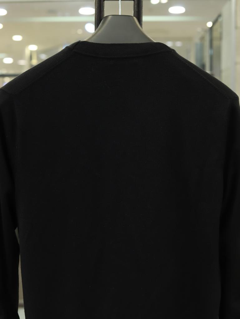 Basso Homme Men’s Knit Cardigan Black Out Pocket V-Neck 3-Pack Y3GW30A