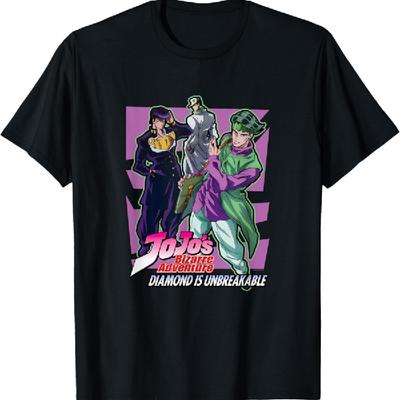 JoJo Diamond Is Unbreakable Group Pose Josuke Rohan & Jotaro T-Shirt