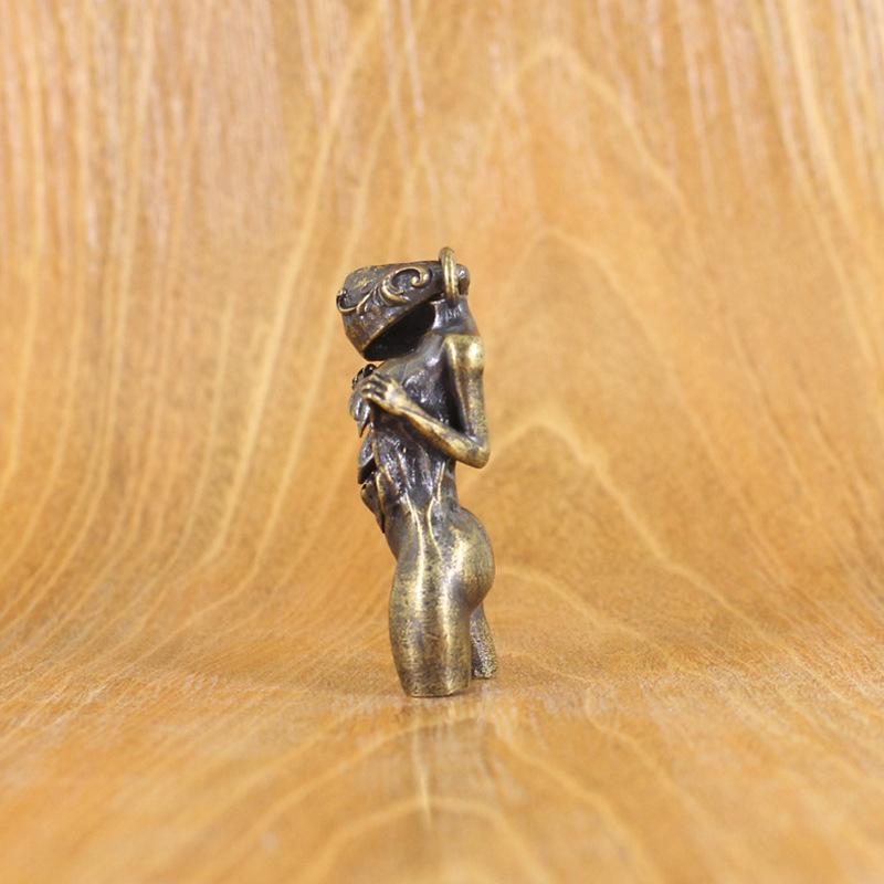 1pcs Brass Vintage Women's Pendant Necklace Pendant Jewelry Wearable Home Decoration Keychain Pendant Desktop Ornament Car Pendant