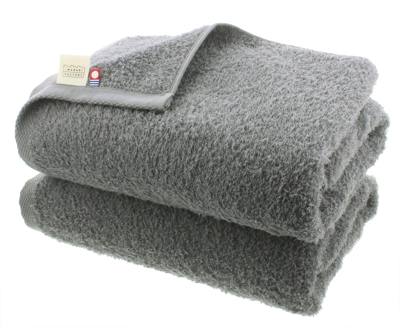 

Imabari Factory Certified Imabari Towel Bath Made in Dark 120 x 60 Set of 2 Towels, Japan, Gray, Approx. cm,