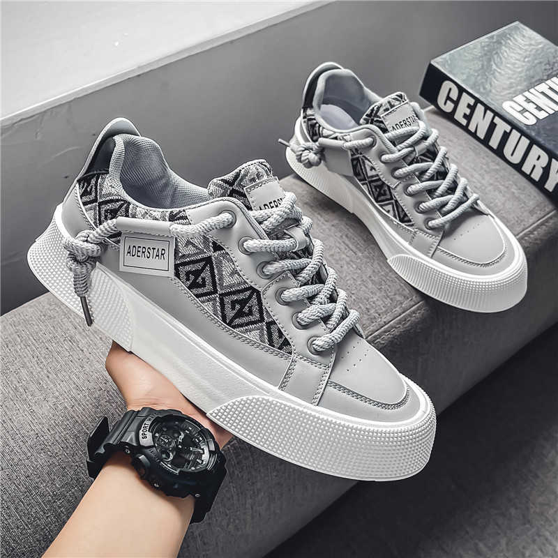 Fashion PU Leather Platformed Men's Sneakers Size 36 Loafers Shoes Skate Luxury Designer Boots Sports Universal Brands New Season