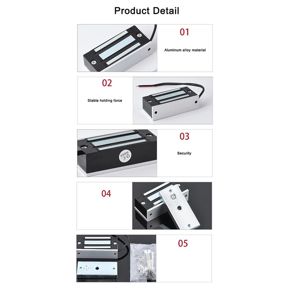 Electric Magnetic Electric Lock 60KG/100Lbs Door Access Control Electromagnetic Lock  Door Access