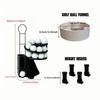 25-Ball Capacity Golf Ball Launcher Set Foot Pedal Control Golf Ball Dispenser  Golf Simulator