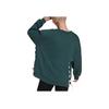 Adidas Alphabet Logo Print Lace-up Crewneck Sweatshirt Women Sweatshirt Green HK5056